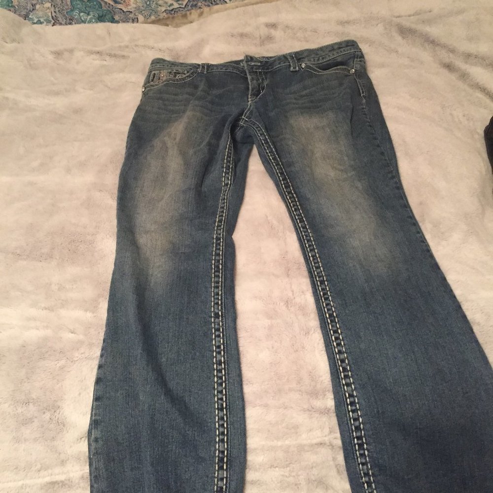 jeans paisly sky